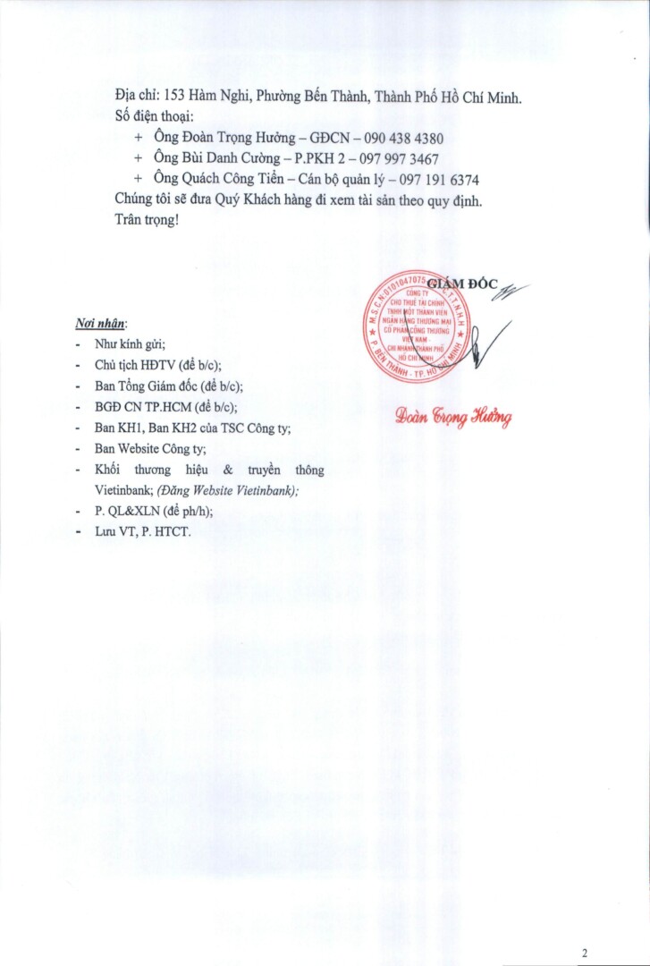 Cv250 Giới Thiệu Bán Ts Công Ty Bình Phát Hình ảnh 1